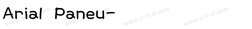 Arial Paneu字体转换